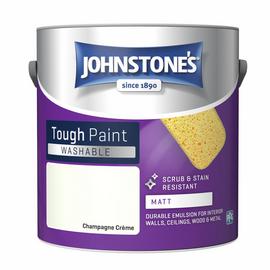 Johnstone's Champagne Creme Washable Matt Paint 2.5L