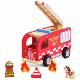 Chad Valley Wooden Fire Engine Playset