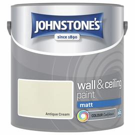 Johnstone's Wall & Ceiling Antique Cream Matt Paint 2.5L