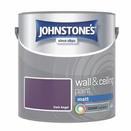 Johnstone's Wall & Ceiling Dark Angel Matt Paint 2.5L-Purple