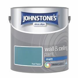 Johnstone's Wall & Ceiling Matt Paint Teal Topaz - 2.5L