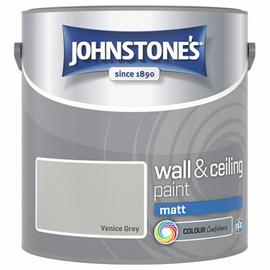 Johnstone's Wall & Ceiling Matt Paint - Venice Grey - 2.5L