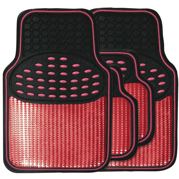 Red and black car mats new arrivals