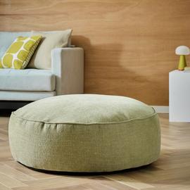 Kaikoo Theo Fabric Pouffe - Green