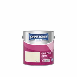 Johnstone's - One Coat Matt Paint - Magnolia - 2.5L