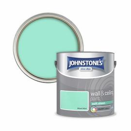 Johnstone's Soft Sheen Paint - Miami Mint - 2.5L