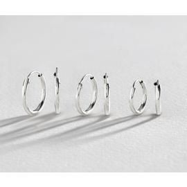 Revere Sterling Silver Sleeper Hoop Earrings Set of 3