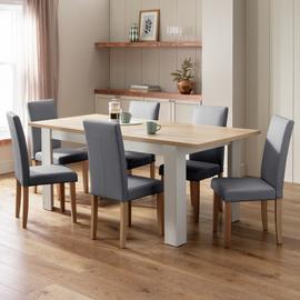 Argos Home Preston Extending Grey Dining Table & 6 Chairs