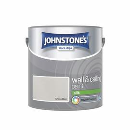 Johnstone's Wall & Ceiling Silk Paint - China Clay - 2.5L