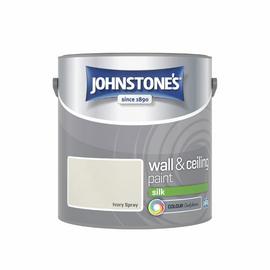 Johnstone's Wall & Ceiling Silk Paint - Ivory Spray - 2.5L