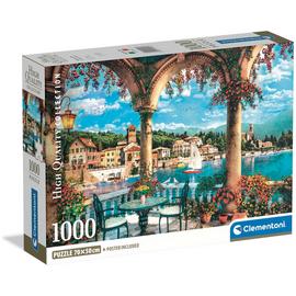 Balcony View Of Lake Como 1000 Piece Jigsaw Puzzle
