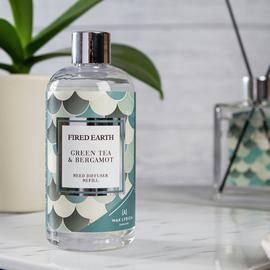 Fired Earth 200ml Reed Diffuser Refill-Green Tea & Bergamot