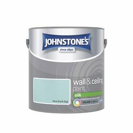 Johnstone's Wall & Ceiling Silk Paint 2.5L - New Duck Egg