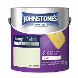 Johnstone's Washable Matt Tough Paint Taupe Delight 2.5L
