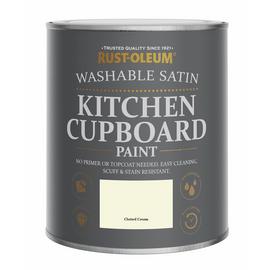 Rust-Oleum Kitchen Satin Cupboard Paint 750ml -Clotted Cream