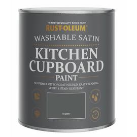 Rust-Oleum Kitchen Satin Cupboard Paint 750ml - Graphite