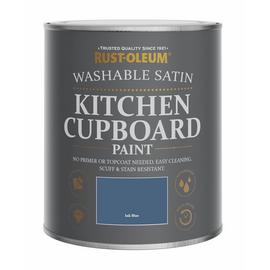 Rust-Oleum Kitchen Satin Cupboard Paint 750ml - Ink Blue