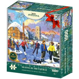 Kidicraft Nostalgia Skating By The Church 1000 Pieces Puzzle