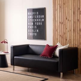 Argos Home Moda Faux Leather 3 Seater Sofa
