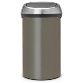 Brabantia 60 Litre Platinum Touch Top Bin - Grey