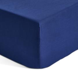 Habitat Cotton Rich 180 TC Navy Fitted Sheet - Small Double