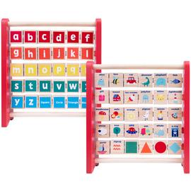 Chad Valley Wooden Alphabet Abacus