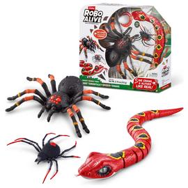 Robo Alive Creepy Snake and Small Spider Combo Pack