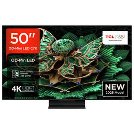 TCL 50 Inch 50C7K Smart 4K Ultra HD HDR QD-Mini LED TV
