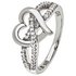 Revere Sterling Silver Cubic Zirconia Heart Ring - P