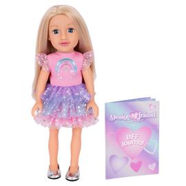 DesignAfriend 14 Inch Little Sister Happy Birthday Doll