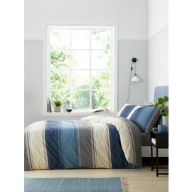 Fusion Betley Stripe Blue Bedding Set