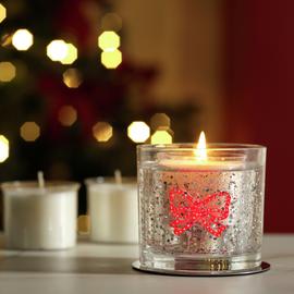 Argos Home Refillable Bow Gel Candle Set - Christmas Cookie