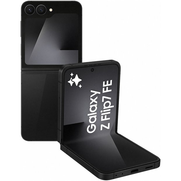 Buy SIM Free Samsung Galaxy Z Flip7 FE 5G 128GB AI Phone - Black 