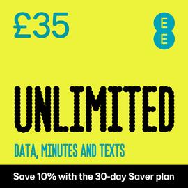 EE 2025 Unlimited Pay As You Go SIM Card