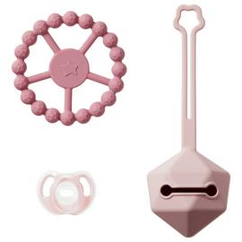 Tommee Tippee Silicone Dummy and Comfort Gift Set – Pink