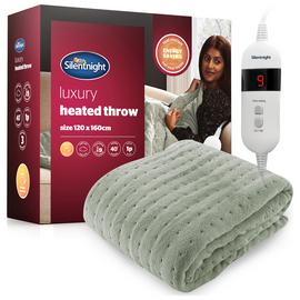 Silentnight Luxury Heated Throw - Sage Green
