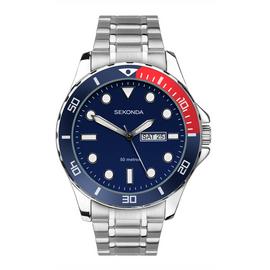 Sekonda Men's Blue Dial Stainless Steel Bracelet Watch