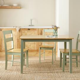 Argos Home Chicago Wooden 4 Seater Dining Table - Sage