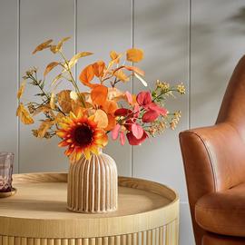 Argos Home Artificial Orange Arrangements in Ceramic Vase