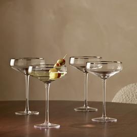Argos Home Set of 4 Champagne Coupe Glasses