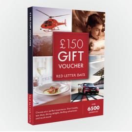 Red Letter Days £150 Gift Voucher Digital Download