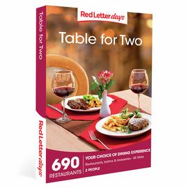 Red Letter Days Table For Two Digital Download
