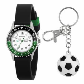 Tikkers Kids Black Silicone Strap Watch Gift Set