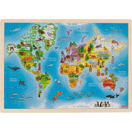 Goki Wooden Giant World Jigsaw Puzzle - 192 Pieces