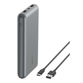 Belkin 15W 20000mAh Portable Power Bank - Space Grey