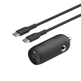 Belkin 30W USB-C Car Charger + USB-C Cable - Black