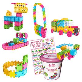 Clics Bucket 8 in 1 Glitter Click and Play 175 Pieces