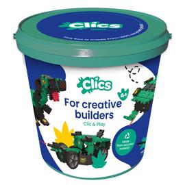 Clics Bucket Dino World Click and Play Bucket 181 Pieces