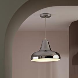 Habitat Aerial Metal Pendant Light - Polished Chrome