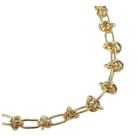 Liars & Lovers Gold Tone Knot Chain Necklace